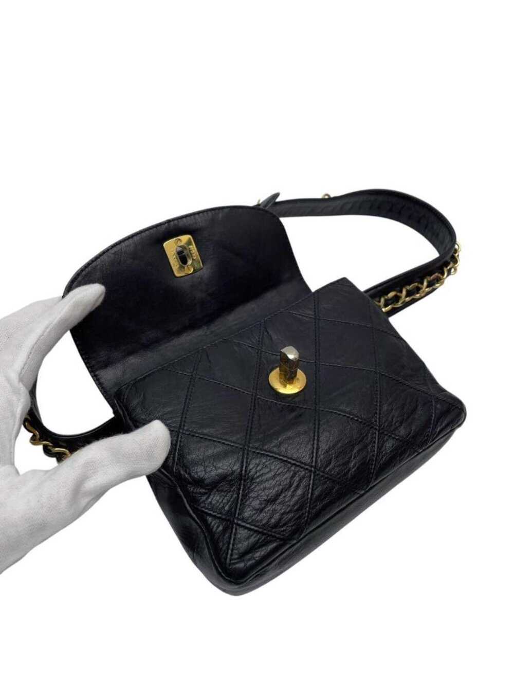 Chanel Lambskin Bicolor Quilted Waist Bag - Picture 7 of 10